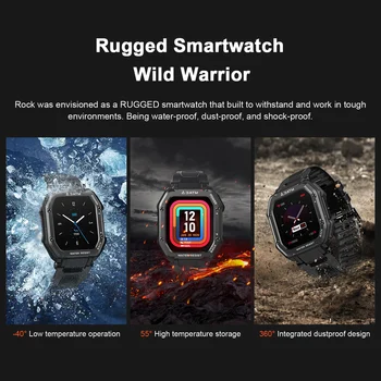 Smartwatch 2021 KOSPET ROCK Robusto Para Ver os Homens de Esportes ao ar livre Impermeável de Fitness Tracker Monitor de Pressão Arterial Smart Watch