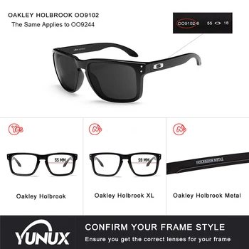 Substituição de Lentes para Oakley Holbrook OO9102 Óculos de sol (Compatível com Lente Única) - YUNUX