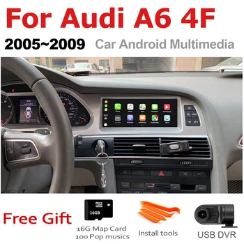 TBBCTEE Carro Android Para Audi A6 4F 2005 2006 2007 2008 2009 MMI 2G 3G GPS de Navegação de Rádio Android Auto Hi-Fi Multimedia player