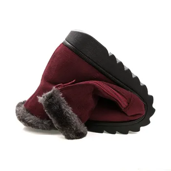 TIMETANG mulheres sapatos de inverno de mulheres ankle boots novo 3 cores da moda casual, moda, televisão quente mulher botas de neve frete grátis
