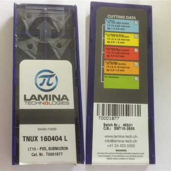 TNUX160404L LT10 Original de LÂMINAS de carboneto de inserção com a melhor qualidade 10pcs/lot frete grátis