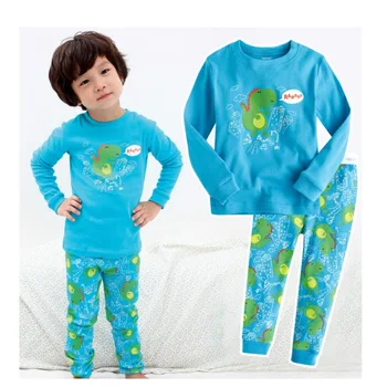 TUONXYE Crianças Pijama Bebê 24 Meses Dinossauro Pijamas Conjunto de Meninos da Criança roupa de Dormir de Algodão Meninas de Manga Longa Pijamas Terno
