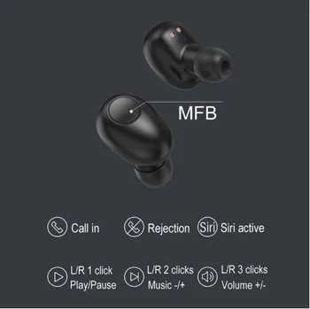 TWS T12 Fones de ouvido Bluetooth Fones de ouvido de negócios fone de ouvido sports fones de ouvido sem fio V5.0 Fones de ouvido Com Microfone Para o xiaomi huawei iphone