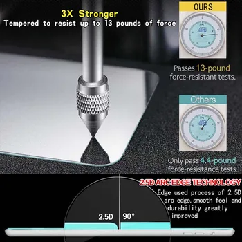 Tablet de Vidro Temperado de Protetor de Tela para Cobrir Prestigio Muze 3708 3G Tablet HD de Proteção para os Olhos Anti-impressões digitais Temperado Filme