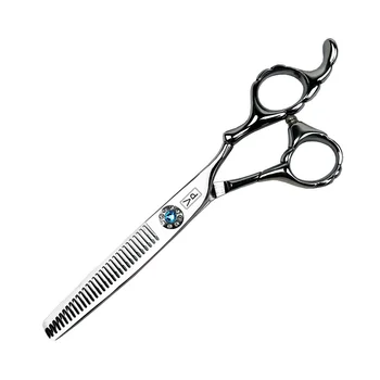 Tesoura de corte de cabelo definida para os homens Profissional Barbearia, Cabeleireiro tesoura de Desbaste ferramenta de estilo de 6 Polegadas de Cabelo Corte de tesoura
