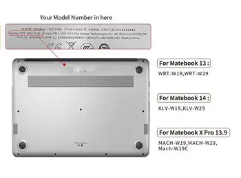 Transparente Fosco Caso para Huawei Matebook 13 Caderno de Caso para o Huawei Acessórios para computador Portátil desenhos animados para Matebook de 13,3 polegadas Cobertura