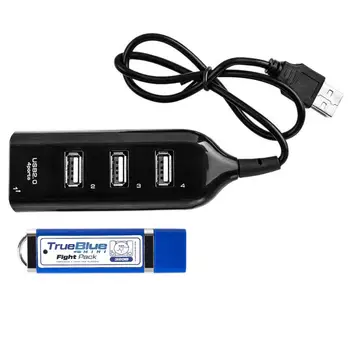 True Blue Mini Crackhead Pack 32G/64G Luta Pack para o PlayStation Clássicos da playstation acessórios com um mini hub USB