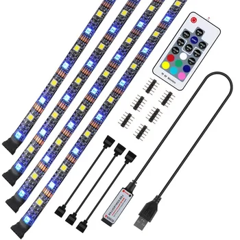Tv led USB tira 5V RGB luz de led RGBW RGBWW 5050 SMD impermeável Flexível luces luzes led para decoração HDTV PC