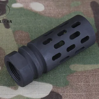 Tática Brinquedo de Airsoft de Aço BC Style 1.0 Compensador Flash Ocultar M4 SCAR-H Disparo da Engrenagem da Caça Dispositivo