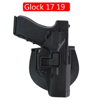 Tática Da Mão Esquerda /Direita Estojo De Arma Para Glock 17 19 Pistola De Airsoft Caso Cinto Estojo De Acessórios De Caça