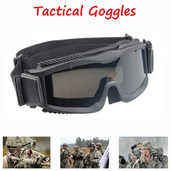 Tática Óculos De Militares Do Exército Óculos De Sol Dos Homens De Tiro Caça Óculos Óculos De Airsoft Camping Motocycle Óculos De Proteção