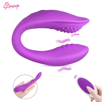 U Tipo de Vibrador de Adultos Brinquedos Sexuais para as Mulheres de Casais Estimulador de Clitóris Feminino Masturbador Brinquedos Eróticos Vagina Massager Adultos Brinquedos
