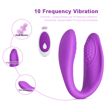 U Tipo de Vibrador de Adultos Brinquedos Sexuais para as Mulheres de Casais Estimulador de Clitóris Feminino Masturbador Brinquedos Eróticos Vagina Massager Adultos Brinquedos