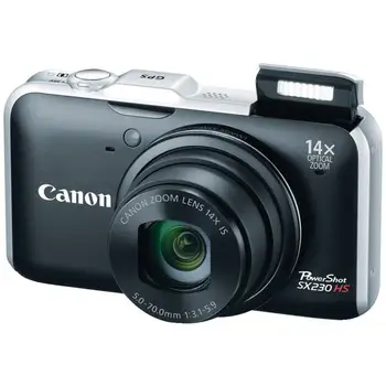 USADO Canon PowerShot SX230 HS 12.1 MP CMOS Câmera Digital 14x com estabilização de Imagem Zoom Grande Angular de 28mm e vídeo 1080p Full-HD