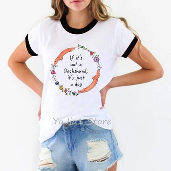 Uma mulher precisa de um Dachshund camisetas divertidas mulheres gráfico t-shirt femme amante do cão t-shirt animal print t-shirt branca tops de verão