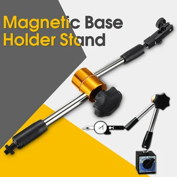 Universal Flexível Magnético de Metal da Base de dados de Suporte Stand manómetro de Teste Para a Ferramenta de Indicador de disco Flexível, Suporte de braço