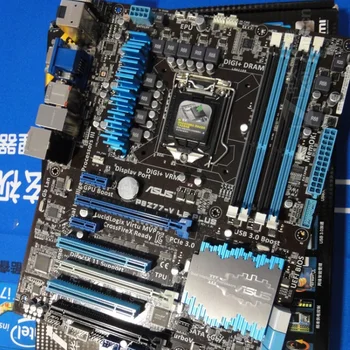 Usado Asus P8Z77-V LE PLUS Motherbaord Intel Z77 LGA 1155 32GB DDR3 PCI-E 3.0 Z77 da área de Trabalho Original Asus Z77 da placa-mãe 1155 DDR3