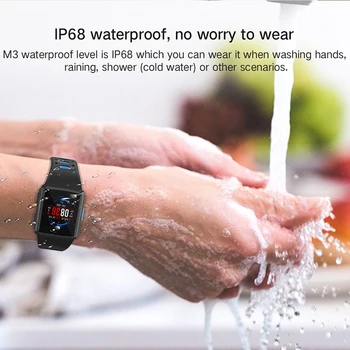 VAORLO NOVO M3 GPS Homens Smart Watch IP68 Waterproof a frequência Cardíaca controlador de Atividade Pulseira 300Mah Bateria SmartWatch 1.3 Polegadas Multi