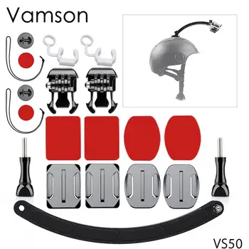 Vamson para os Acessórios GoPro Helmet Extensão do Braço de Montagem Para Go pro Hero 7 6 5 4 para SJ4000 para Xiaomi yi Câmera, Ação VS50