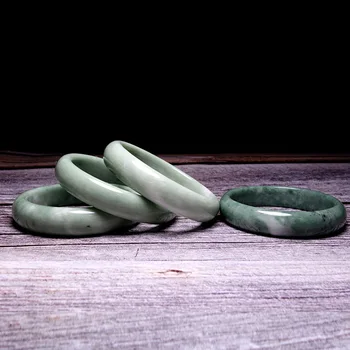 Venda Quente De Alta Qualidade Mais Barato Verde Natural Jades Pulseira Pulseiras Pulseira Rodada Para As Mulheres De Pedra Jóias