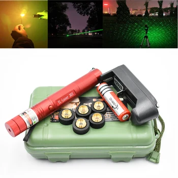 Verde militar Ponteiros Laser de 532nm 10000m de Alta Potência de Lazer Lanterna Queima de fósforo e Leve Queimadura de Cigarros Caça Caneta Laser