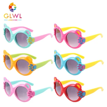 Verde Óculos de sol de Meninas Oval Óculos da Moda Para as Crianças Óculos de Bebês Tons de Proteção solar Crianças Óculos de fornecedores por grosso