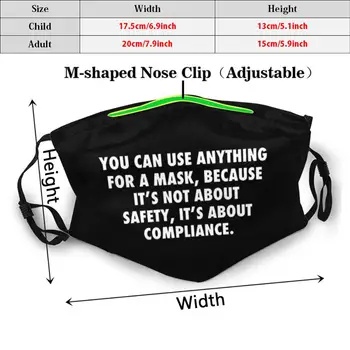 Você Pode Usar Qualquer Coisa Para Uma Máscara, Porque Não É Sobre Segurança Sobre A Sua Conformidade Pm2.5 Filtro Lavável Adulto Criança DIY Máscara de Você