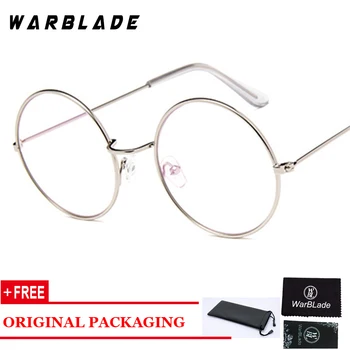 WarBLade 2019 Espelho de Metal Óculos de sol das Mulheres do Vintage da Marca do Designer de Televisão Óculos Redondos UV400 Street Beat Oculos De Sol Gafas