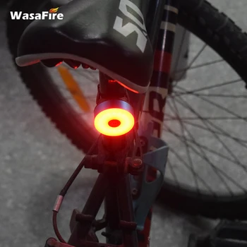 WasaFire LED Mini Moto Luz Traseira USB Recarregável de Bicicleta lanterna traseira Capacete de BTT Mochila Lâmpada Noite de Ciclismo Luzes de Advertência