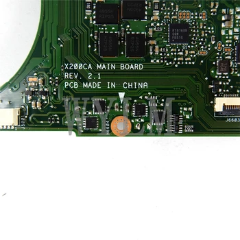 X200CA placa-Mãe i3-3217CPU 4GB de RAM Para ASUS X200C X200CA X200CAP Laptop placa-Mãe X200CA placa-mãe REV 2.0 Teste OK
