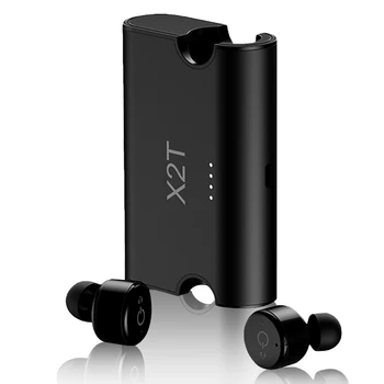 X2t Gêmeos Fones de ouvido Bluetooth rse V4.2 Verdadeiro sem Fio Duplo de Fones de ouvido do TWS Fone de ouvido Com Carregador, Caixa para iPhone, Android Portátil