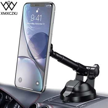 XMXCZKJ Magnético de Carro de Telefone Celular Suporte de Montagem de Braço Flexível Universal GPS Smartphone Ímã Suporte de apoio Para o iPhone X 8 XS