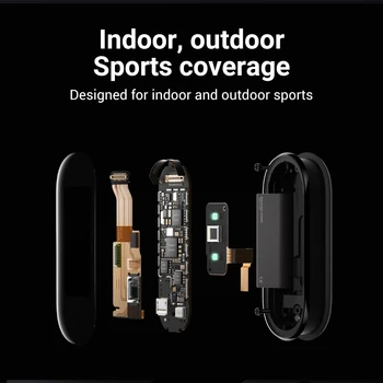 Xiaomi Mi Banda 5 Inteligente Pulseira Tela AMOLED Impermeável ompatível Esporte Banda Inteligente Miband 5 Smartband de Fitness Traker