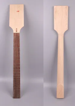 Yinfente guitarra elétrica pescoço substituição de 24 trastes Pá cabeça maple escala em rosewood 24.75