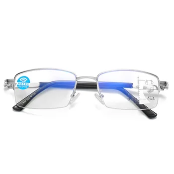Zilead Portátil Óculos de Leitura de Dupla Finalidade Para Homens e Mulheres de Alta Definição Anti Azul Multi foco Presbiopia Óculos Unissex