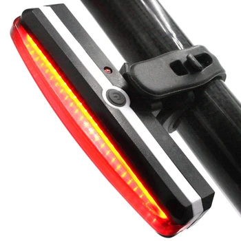 À prova de intempéries Brilhante Recarregável USB Moto Diurna Luz da Cauda Traseira da Bicicleta as Luzes Vermelhas de Ciclismo de Estrada Traseira de Segurança Capacete de Luz