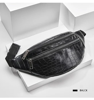 Крокодиловая талия сумка женская искусственная кожа нагрудные новый дизайнер женский Мода высокого качества поясные Fanny Packs
