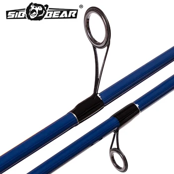 Спиннинговое Vara sibbear Shaolin haste de carbono teste 5-28гр 10-35гр comprimento de 2,1 m 2,4 m 2,7 m de vara de pesca na щуку girando o щук